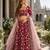 Red Art Silk Designer Lehenga With Blouse