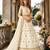 White Organza Semi Stitched Lehenga Choli with Heavy Embroidery Work