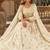 White Organza Semi Stitched Lehenga Choli with Heavy Embroidery Work