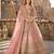 Pink Art Silk Semi Stitched Lehenga Choli with Heavy Embroidery Work