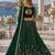 D Green Faux Georgette Semi Stitched Lehenga Choli with Embroidered & Sequence Work