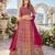Rani Faux Georgette Semi Stitched Lehenga Choli with Embroidered & Sequin Work