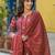 Floral Printed Notch Neck Straight Kurta With Trousers & Dupatta