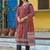 Floral Printed Notch Neck Straight Kurta With Trousers & Dupatta