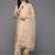 Floral Embroidered Thread Work Kurta With Trousers & Dupatta