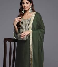 Ethnic Motifs Yoke Design Kurta with Palazzos & Dupatta