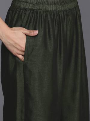 Ethnic Motifs Yoke Design Kurta with Palazzos & Dupatta 4