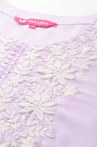 Women Floral Embroidered Regular Thread Work Kurta with Trousers & With Dupatta