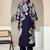 Women Abstract Printed V Neck Flared Sleeve Kurta with Trouser