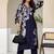 Women Abstract Printed V Neck Flared Sleeve Kurta with Trouser