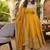 Yellow Anarkali Kurta Set with Designer Embroidery & Dupatta