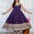 Purple Anarkali Kurta Set with Designer Embroidery & Dupatta