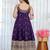 Purple Anarkali Kurta Set with Designer Embroidery & Dupatta