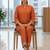 Women Regular Thread Work Kurta with Trousers