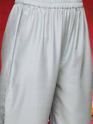 Women Embroidered Kurta with Trousers & Dupatta 3