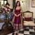 Maroon Anarkali Kurta Set with Designer Embroidery & Dupatta