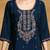Floral Embroidered Round Neck Straight Kurta With Trousers & Dupatta