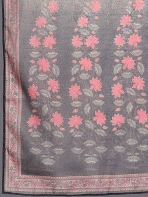 Women Floral Solid Empire Sequinned Kurtas & Trousers With Dupatta 4