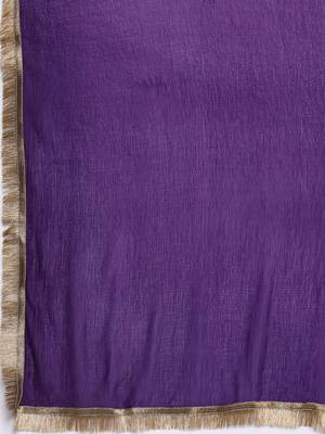 Floral Yoke Design Sequinned Chanderi Silk Straight Kurta With Trouser & Dupatta 5