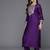Floral Yoke Design Sequinned Chanderi Silk Straight Kurta With Trouser & Dupatta