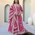 Women Floral Printed Angrakha Gotta Patti Pure Cotton Kurta with Trousers & With Dupatta