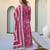 Women Floral Printed Angrakha Gotta Patti Pure Cotton Kurta with Trousers & With Dupatta