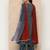 Floral Printed Empire Pure Cotton Kurta With Trousers & Dupatta