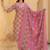 Women Floral Embroidered Regular Mirror Work Kurta with Trousers & With Dupatta
