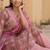 Women Floral Embroidered Regular Mirror Work Kurta with Trousers & With Dupatta
