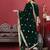 Green Floral Embroidered Regular Sequinned Velvet Kurta & Trouser & Dupatta