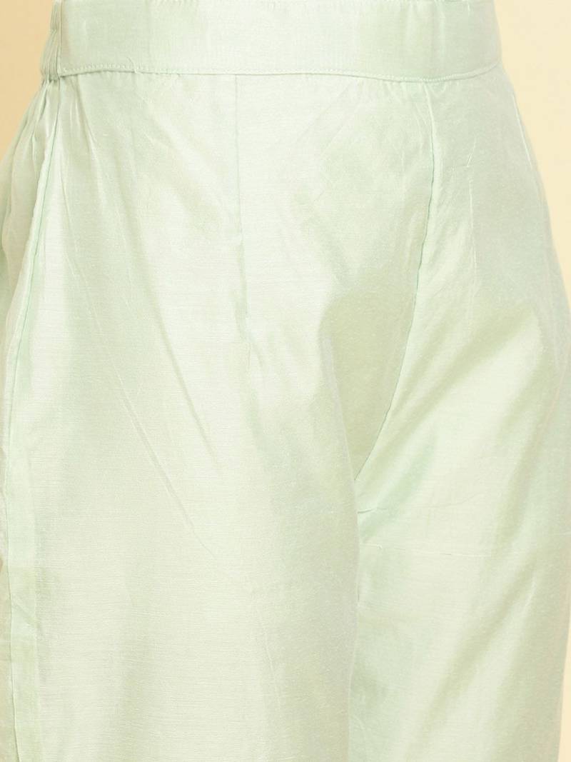Floral Printed Kurta With Trousers & Dupatta