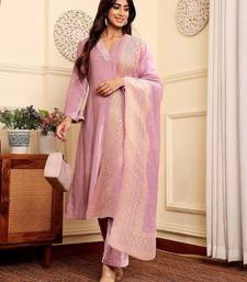 Velvet Kurta with Palazzos & With Dupatta
