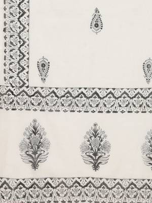 Floral Printed Pure Cotton Kurta with Trousers & Dupatta 4