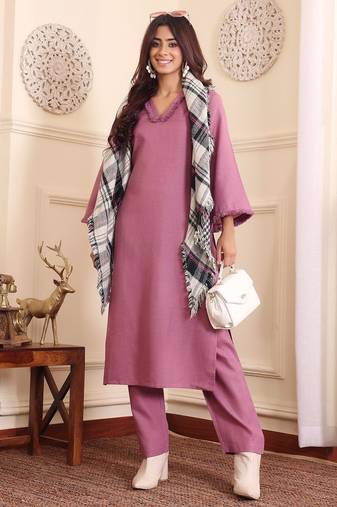 Straight Kurta with Trousers