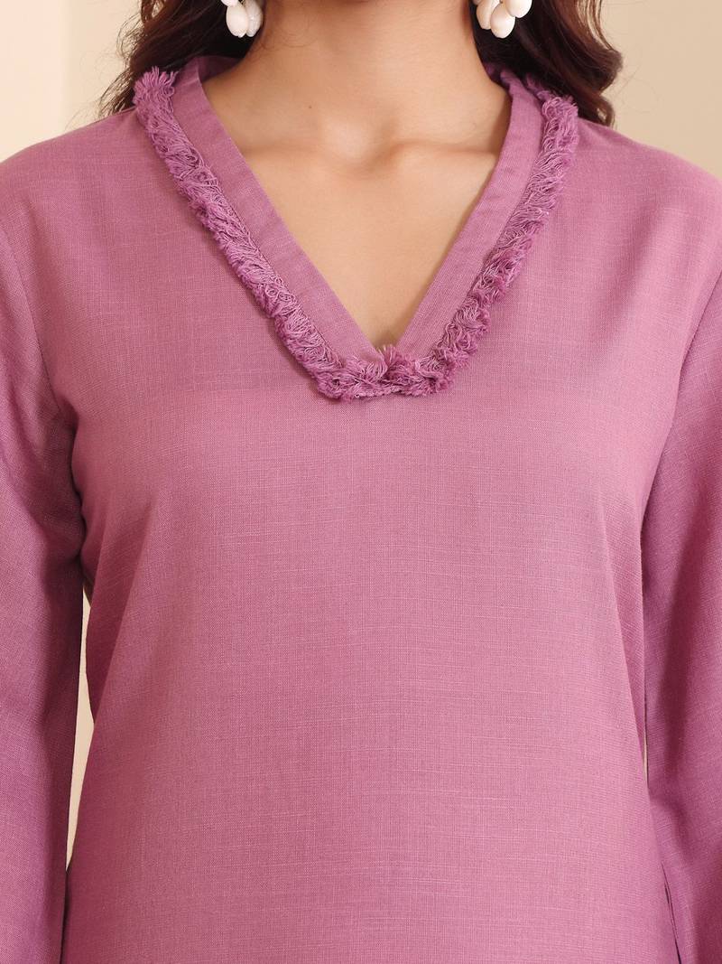 Straight Kurta with Trousers