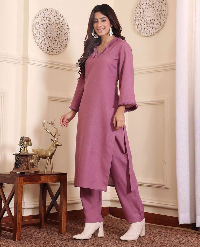Straight Kurta with Trousers