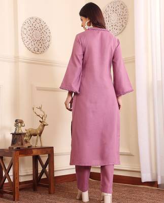 Straight Kurta with Trousers 5