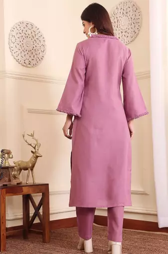 Straight Kurta with Trousers