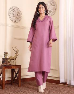 Straight Kurta with Trousers 6