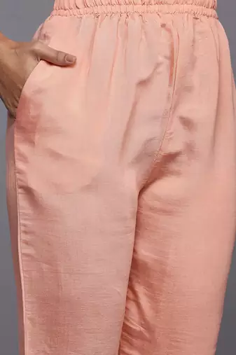 Floral Printed Regular Beads and Stones Kurta with Trousers & With Dupatta