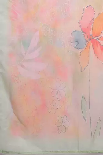 Floral Printed Regular Beads and Stones Kurta with Trousers & With Dupatta