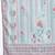 Blue Floral Printed & Striped Round Neck Straight Kurta with Trousers & Dupatta