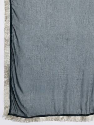 Paisley Embroidered Zari Panelled Kurta With Trousers & Dupatta 5