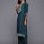 Paisley Embroidered Zari Panelled Kurta With Trousers & Dupatta