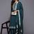 Paisley Embroidered Zari Panelled Kurta With Trousers & Dupatta