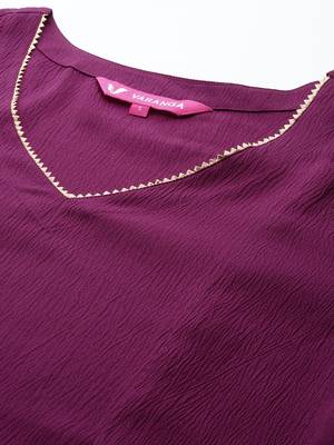 Gotta Patti Silk Crepe Kurta With Palazzos & Dupatta 2