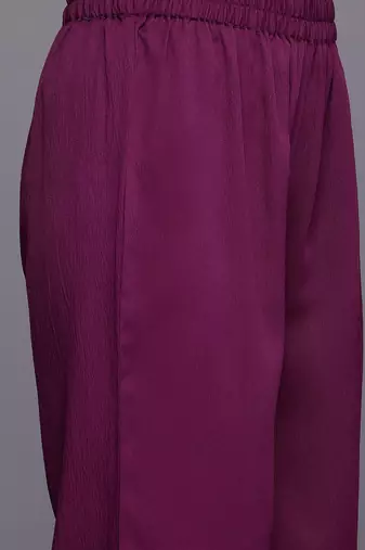 Gotta Patti Silk Crepe Kurta With Palazzos & Dupatta