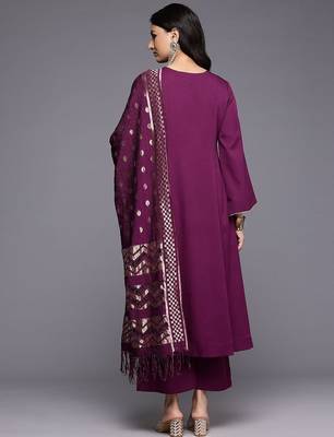 Gotta Patti Silk Crepe Kurta With Palazzos & Dupatta 6