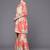 Women Coral Floral Printed Empire Mirror Work Kurta with Sharara & With Dupatta