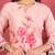 Floral Printed Kantha Work Chanderi Silk Straight Kurta with Trousers & Dupatta